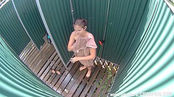 Chubby Girl Caught In Public Shower