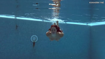 Puzan Bruhova Sexy Underwater Submerged Teen