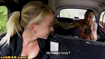 Bigtit Euro Cabbie Sucking Hard Shaft During Backseat Sex
