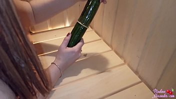 Hot Housewife Passionate Masturbate Cucumber Squirt