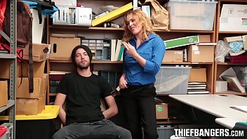 Young Male Thief Fucked By Hot Busty LP Officer Krissy Lynn