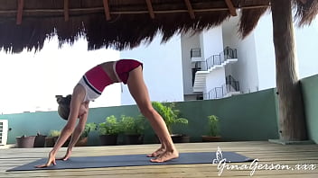 Skinny Girl Working Out