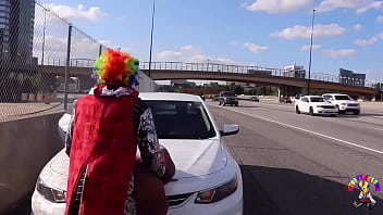 Gibby The Clown Fucks Juicy Tee On Atlanta S Most Popular Highway