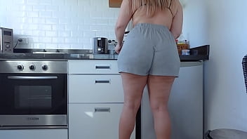 Big Ass Stepmom Fucks Her Stepson In The Kitchen