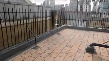 Blowjob Threesome On Rooftop In London
